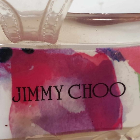 Jimmy Choo Made in Italy Jelly Sandals Clear Multicoloured Print Size 40 - Picture 7 of 11